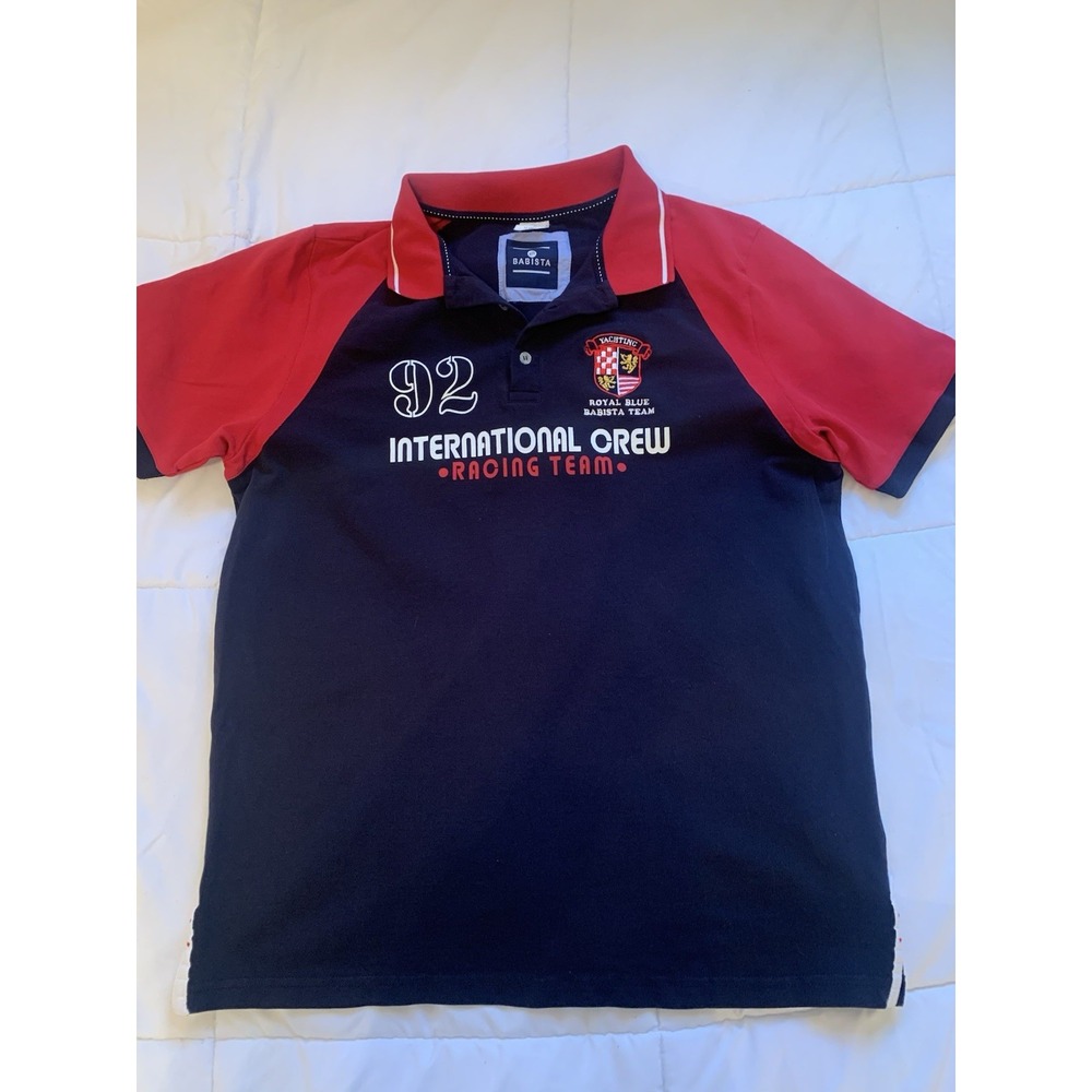Babista Mens Polo Yachting Royal Blue Racing Team‎ XL / 44R